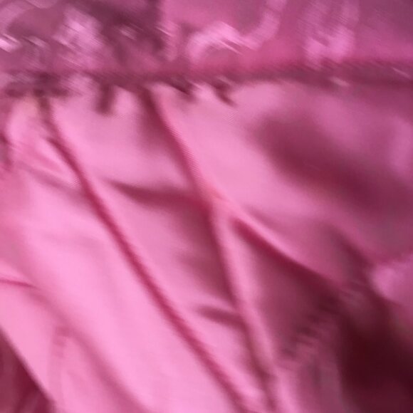 Dynasty Pink Quilted Puffer Asian Silk Mandarin Collar Frog Closure Jacket - Picture 12 of 12